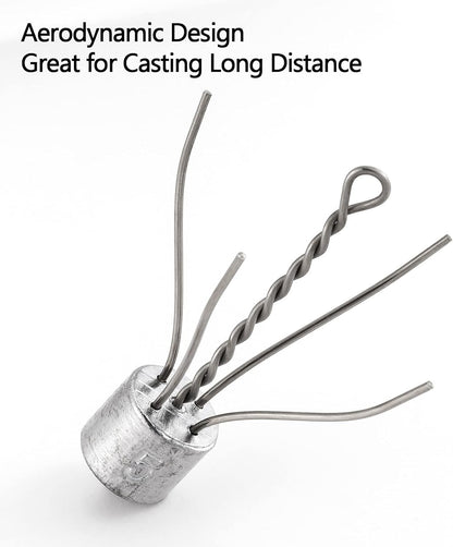 5 Pack Spider Surf Fishing Weight Sputnik Sinker 1oz-8oz Saltwater Beach Casting Sea Bottom Holder - 4oz-5 V1259-DP01-A-5317