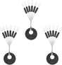 1200pcs Fishing Rubber Bobber Stoppers 6 in 1 Float Sinker Stops Black Oval Cylinder for Line Shape M(4-8LB V1259-DP01-A-5323