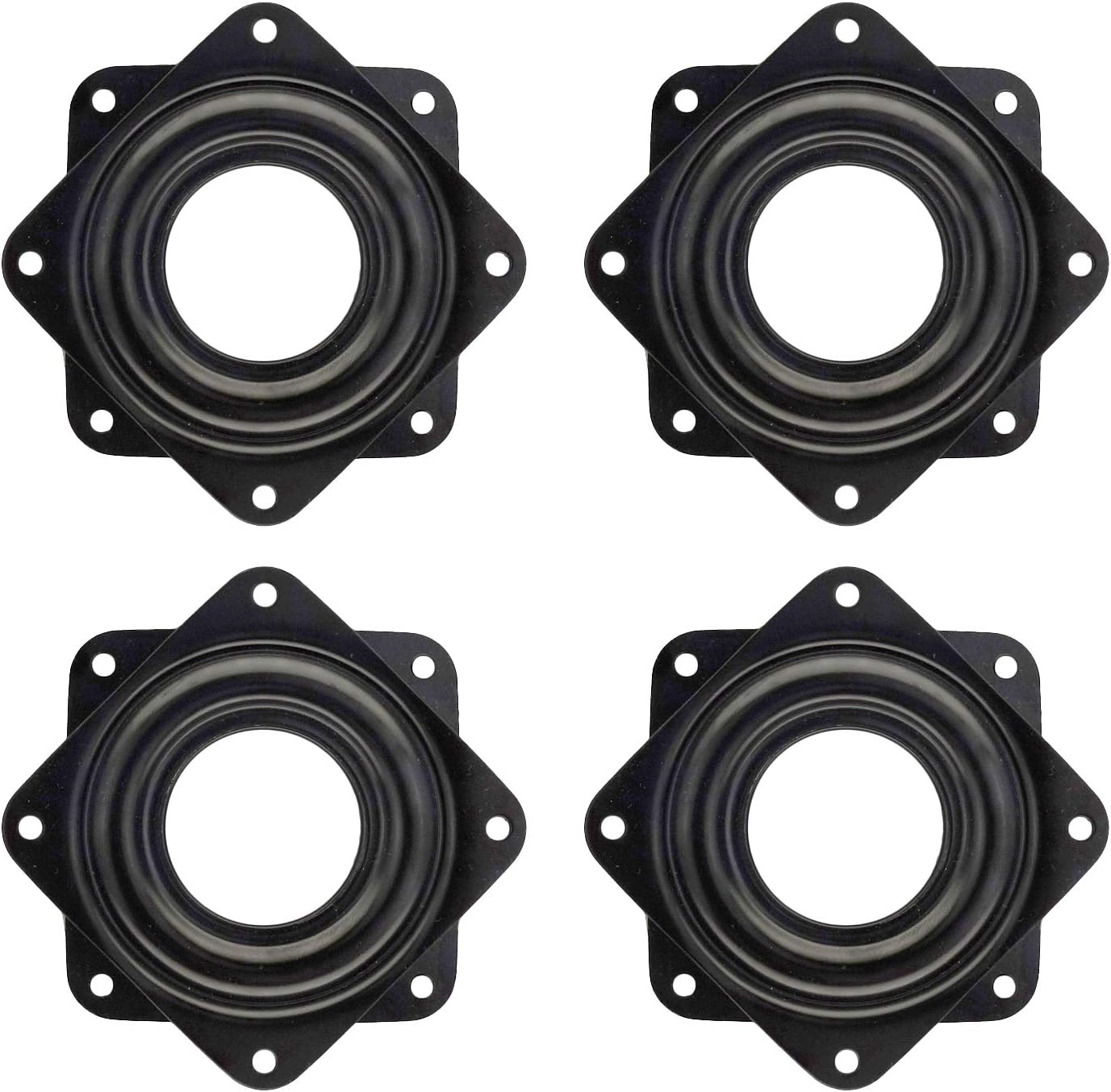 4 Pack 2.8 Inches Lazy Susan Turntable, 5/16 Inch Thick & 100 LB Capacity,Black V1259-DP01-A-533