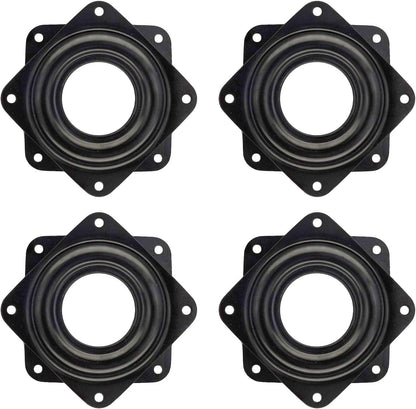 4 Pack 2.8 Inches Lazy Susan Turntable, 5/16 Inch Thick & 100 LB Capacity,Black V1259-DP01-A-533