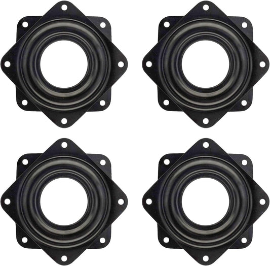 4 Pack 2.8 Inches Lazy Susan Turntable, 5/16 Inch Thick & 100 LB Capacity,Black V1259-DP01-A-533