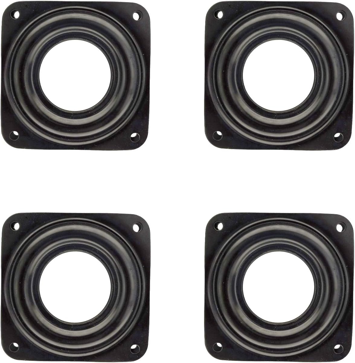 4 Pack 2.8 Inches Lazy Susan Turntable, 5/16 Inch Thick & 100 LB Capacity,Black V1259-DP01-A-533