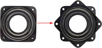 4 Pack 2.8 Inches Lazy Susan Turntable, 5/16 Inch Thick & 100 LB Capacity,Black V1259-DP01-A-533