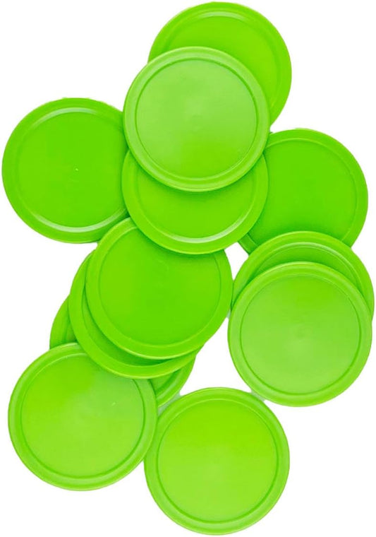 12 Pack 2.5 Inch Air Hockey Pucks for Small Size Table Green 64x4 mm V1259-DP01-A-535