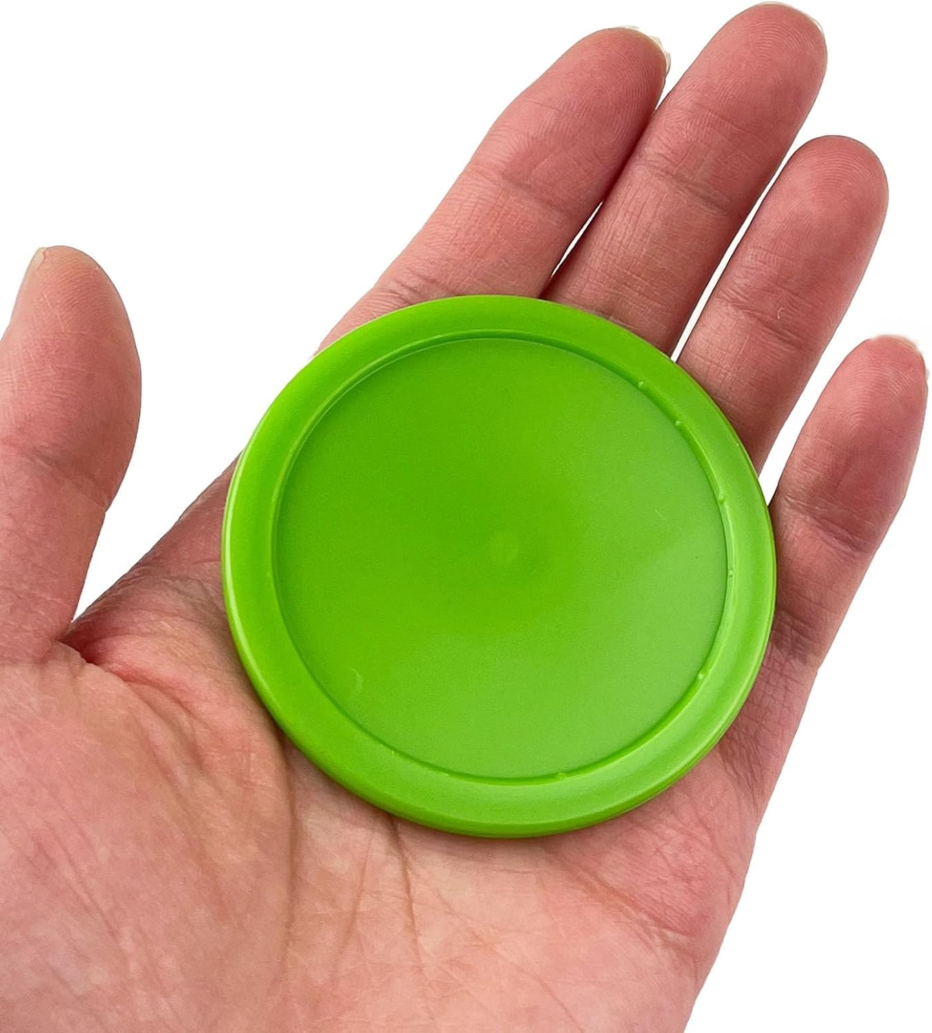 12 Pack 2.5 Inch Air Hockey Pucks for Small Size Table Green 64x4 mm V1259-DP01-A-535