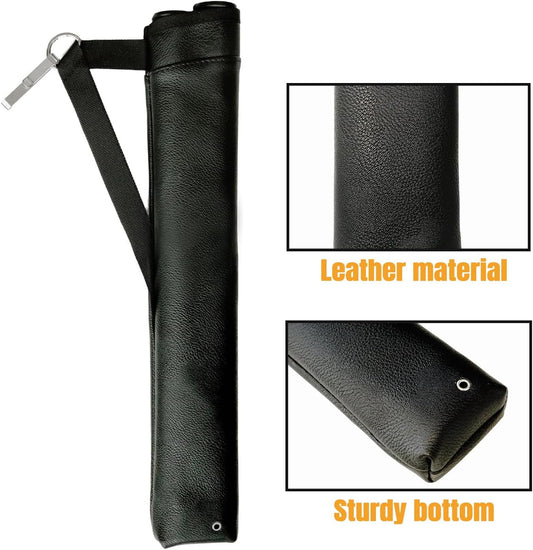 Archery Arrow Quiver Hip Tube with 2-Tubes and Belt Clip Lightweight for Youth Carbon Wooden Crossbow Arrows V1259-DP01-A-5351