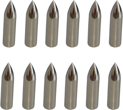 100 Grain Glue on Field Points Archery Replacement Practice Target Arrow Tips 12 Pack - V1259-DP01-A-5375