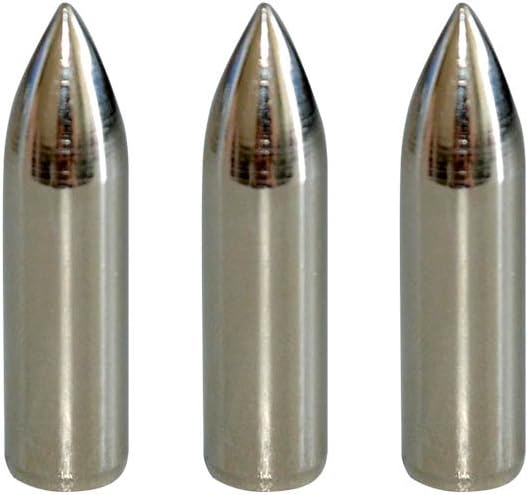 100 Grain Glue on Field Points Archery Replacement Practice Target Arrow Tips 12 Pack - V1259-DP01-A-5375