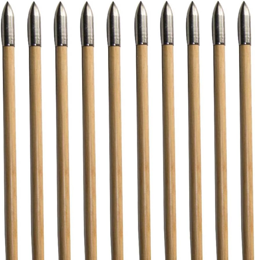 100 Grain Glue on Field Points Archery Replacement Practice Target Arrow Tips 12 Pack - V1259-DP01-A-5375