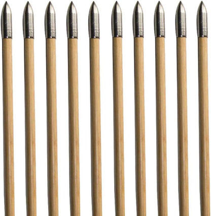 100 Grain Glue on Field Points Archery Replacement Practice Target Arrow Tips 12 Pack - V1259-DP01-A-5375
