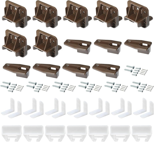 5 Set R 7321 Track Guide and Glides Replacement,Drawer kit Compatible with Kenlin Rite Trak 1 System, Drawer V1259-DP01-A-5402
