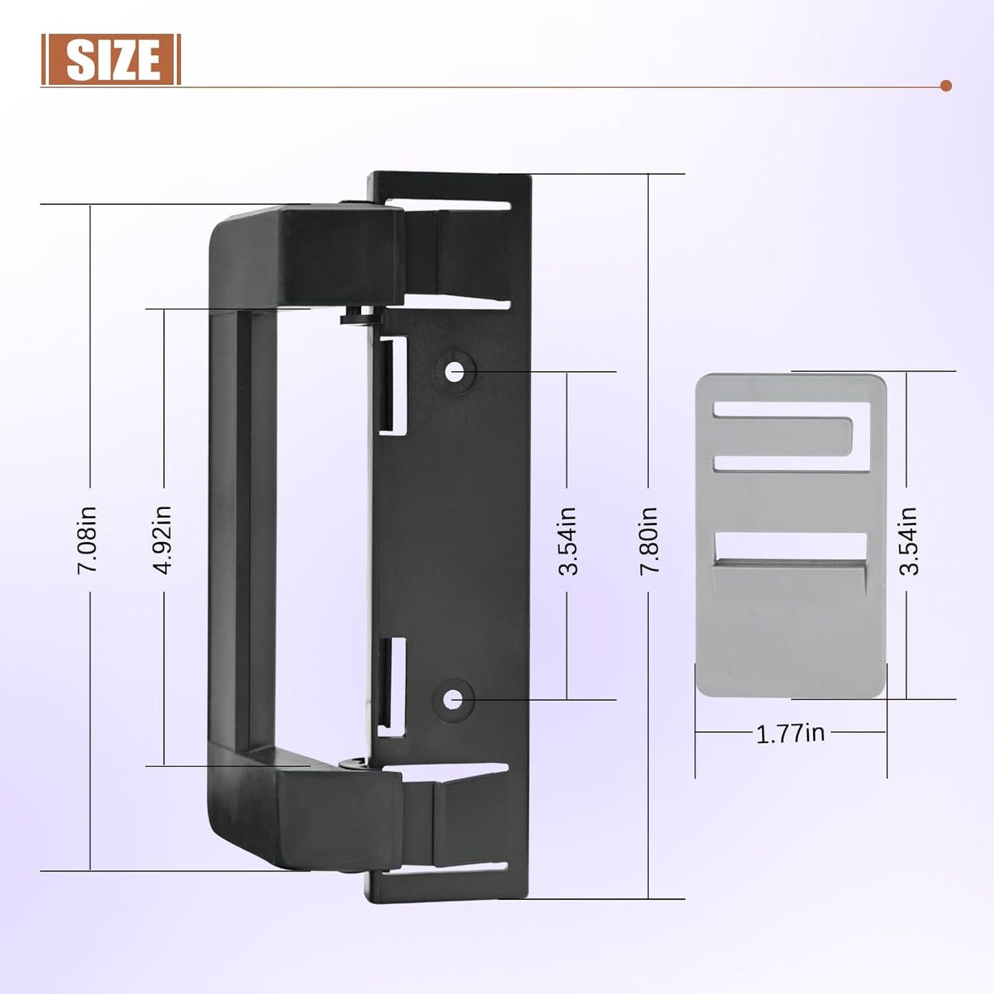 3316882900 RV Refrigerator Door Handle Replacement,Fridge Compatible with Dometic Camper Refrigerator,Fit for V1259-DP01-A-5403