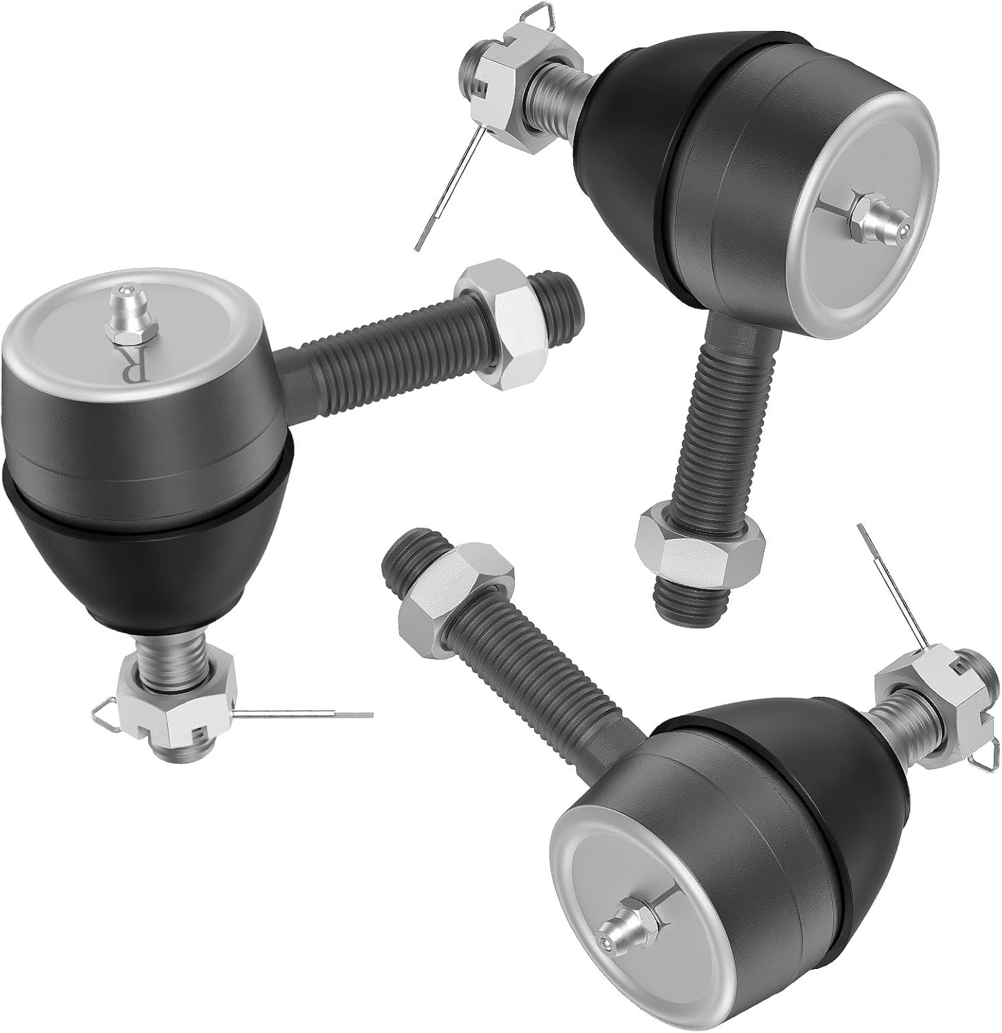 Ball Joint Kit,Set of (3) Tie Rod End with grease fitting Fits for Club Car DS Golf Carts (1976-2008) - V1259-DP01-A-5416