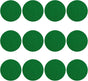 12 Pack Self Adhesive Air Hockey Mallet Felt Pads, Green, 94mm (green-12 Pack) V1259-DP01-A-542