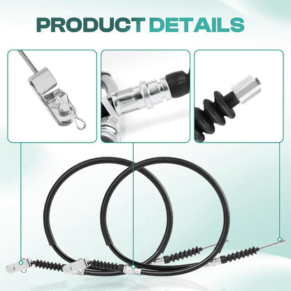 Club Car DS Brake Cable Kit Stainless Steel Core 2000-Up 102022101 Driver & Passenger Side Cables - V1259-DP01-A-5420