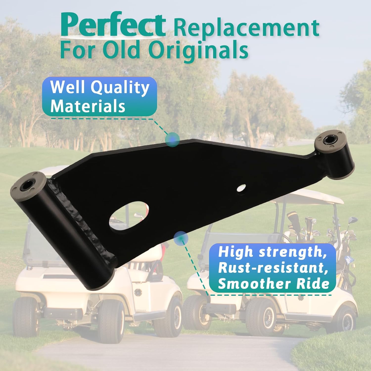 Control Arm Delta A-Plate for 2004+ Club Car Precedent & 2018-up Tempo Golf Carts 102287301/103388501 V1259-DP01-A-5422