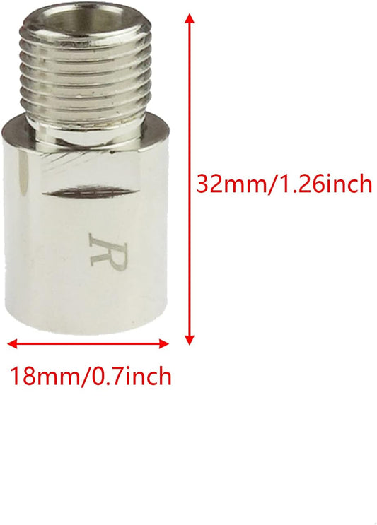 Bike Pedal Extenders, Fit 9/16 inch Spindle Pedals Bike, Extend by 20mm/0.79inch V1259-DP01-A-543
