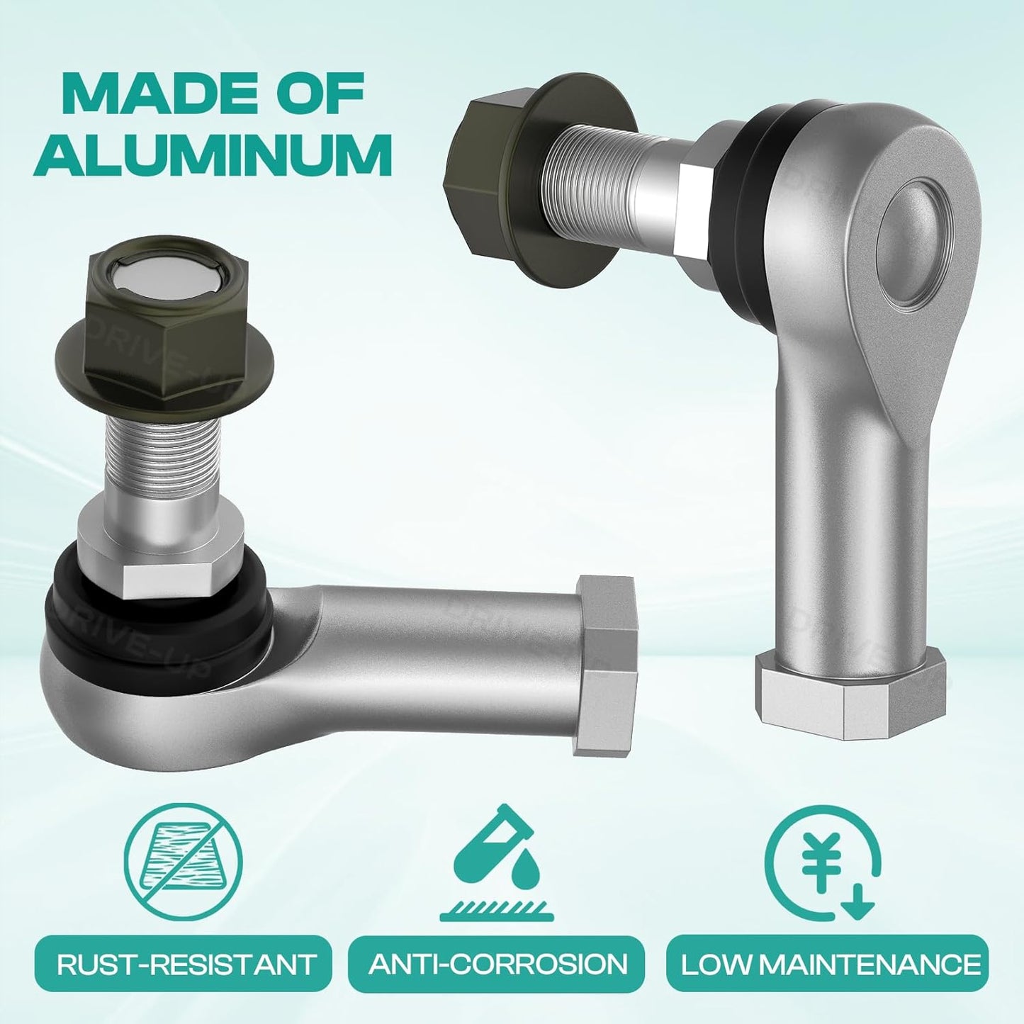 Club Car Tie Rod Ends, Precedent End Set Fits for 2004-Up and Tempo 2018-Up Gas or Electric Golf Carts, OEM V1259-DP01-A-5433