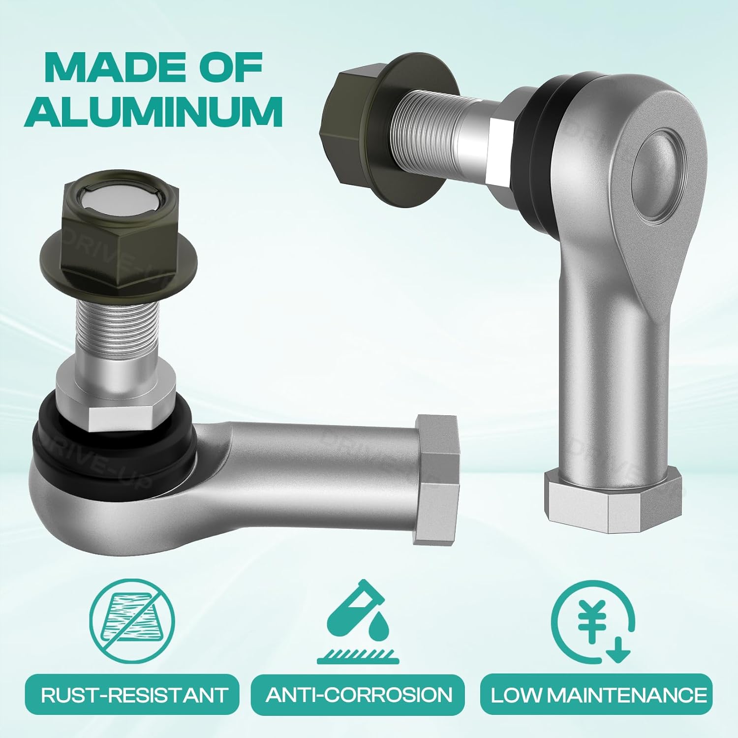 Club Car Tie Rod Ends, Precedent End Set Fits for 2004-Up and Tempo 2018-Up Gas or Electric Golf Carts, OEM V1259-DP01-A-5433