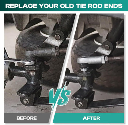 Club Car Tie Rod Ends, Precedent End Set Fits for 2004-Up and Tempo 2018-Up Gas or Electric Golf Carts, OEM V1259-DP01-A-5433
