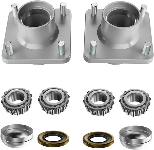 Club Car DS Front Hub Assembly, Golf Cart Wheel with Bearings Seals Kit for 1981-2003 Gas and Electric Carts, V1259-DP01-A-5449