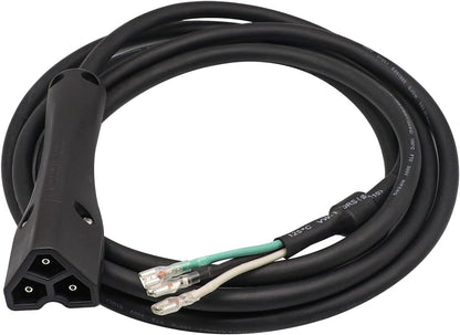 48V Golf Cart Charger Plug 3-Pin Triangle Handle Connector with Wire Fits EZGO RXV 604321, 611219 (Charger V1259-DP01-A-5450