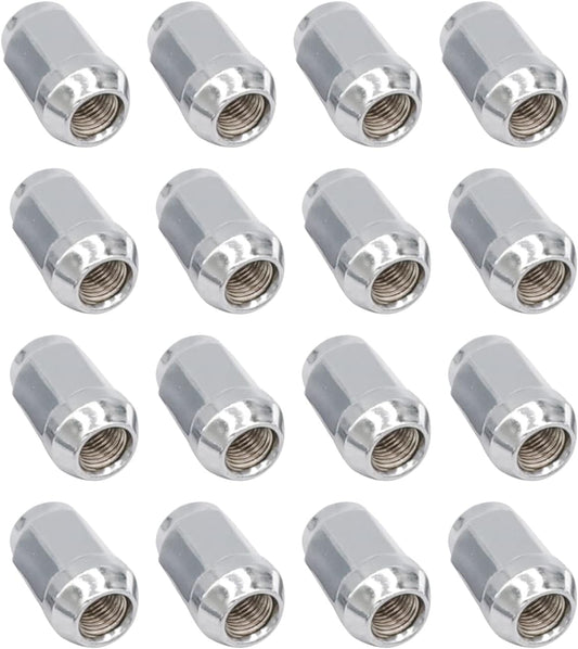 Golf Cart Chrome Lug Nuts Suitable for Yamaha/GEM Models 12MMx1.25-Pack of 16 - V1259-DP01-A-5455