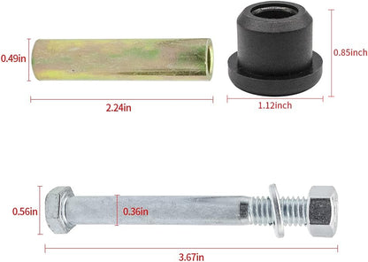 Front or Rear Leaf Spring for Club Car DS Golf Cart, Polyurethane Bushing and Sleeve Screw Kit, OEM 1015583 V1259-DP01-A-5456