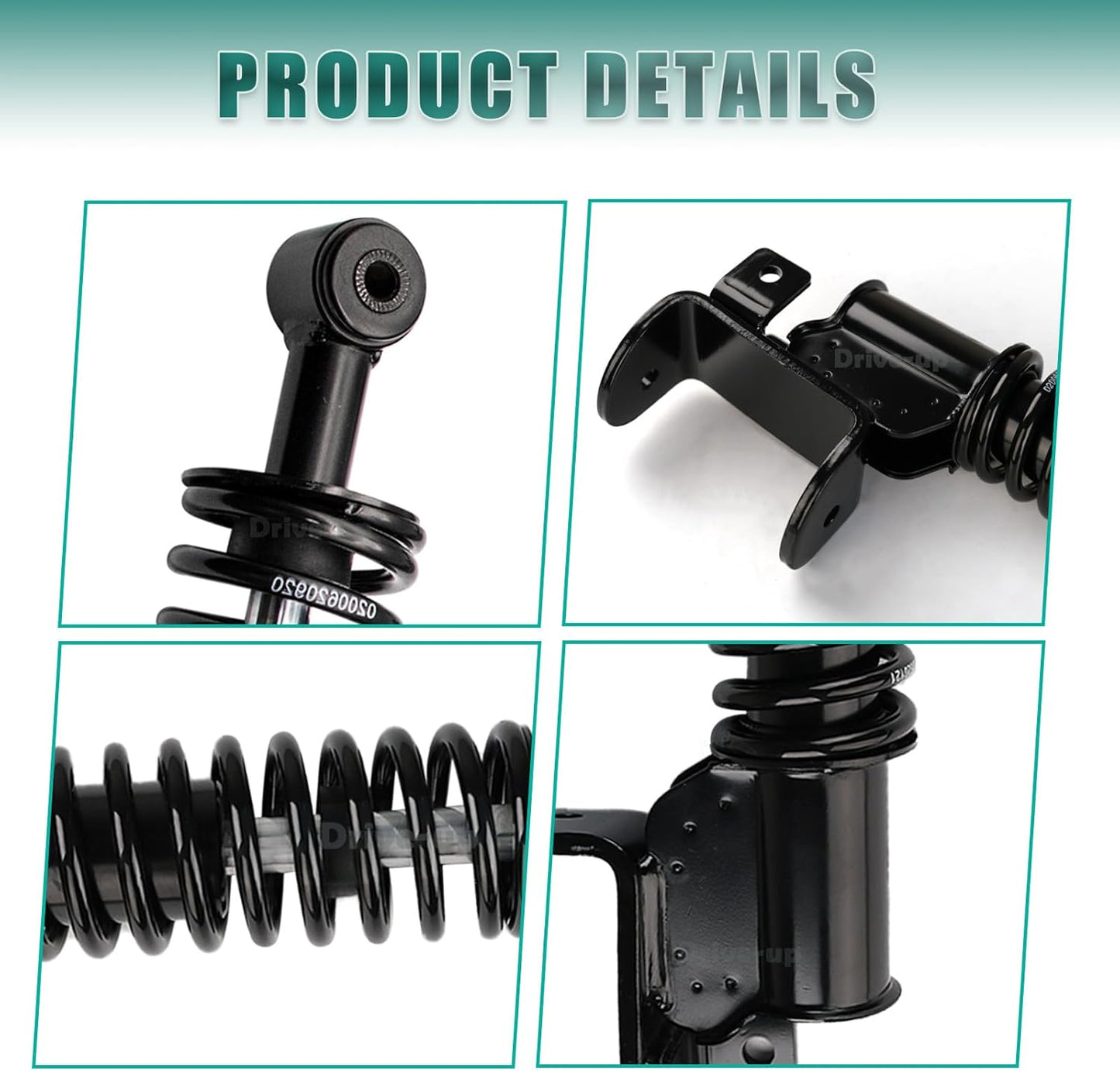 Golf Cart Front Shock Strut Assembly, EZGO Driver Side and Passenger Shocks Fits for RXV 2008-Up Carts, OEM V1259-DP01-A-5457