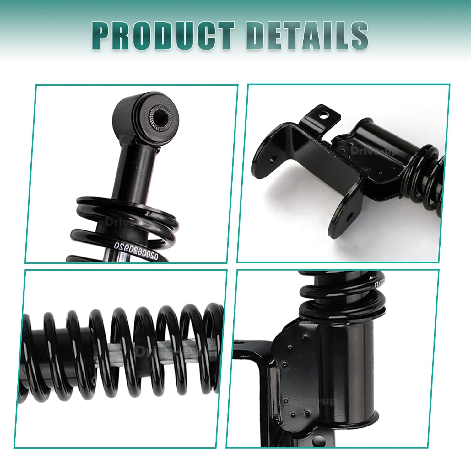 Golf Cart Front Shock Strut Assembly, EZGO Driver Side and Passenger Shocks Fits for RXV 2008-Up Carts, OEM V1259-DP01-A-5457