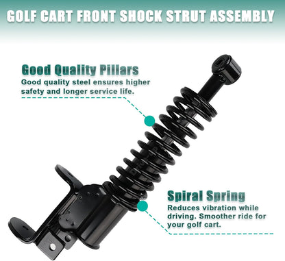 Golf Cart Front Shock Strut Assembly, EZGO Driver Side and Passenger Shocks Fits for RXV 2008-Up Carts, OEM V1259-DP01-A-5457