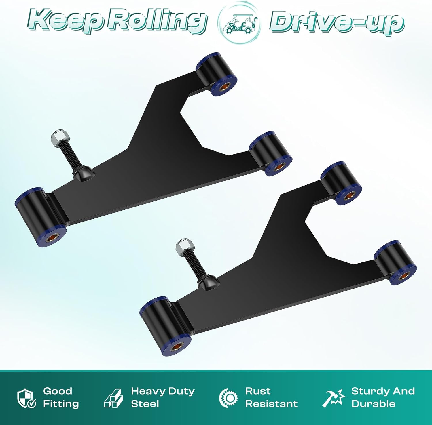 Golf Cart Delta A-Plate Sub Assembly for Club Car DS 1993-UP Gas and Electric Carts OEM 1016353 2 Pcs - V1259-DP01-A-5459