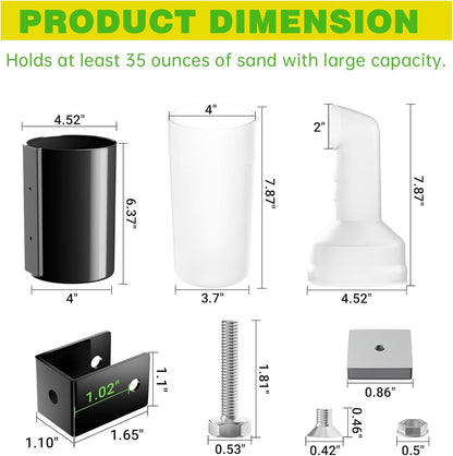 Golf Cart No-Drilling Sand Bottle Assembly Universal for Club Car EZGO Yamaha Models 1 pc - V1259-DP01-A-5461