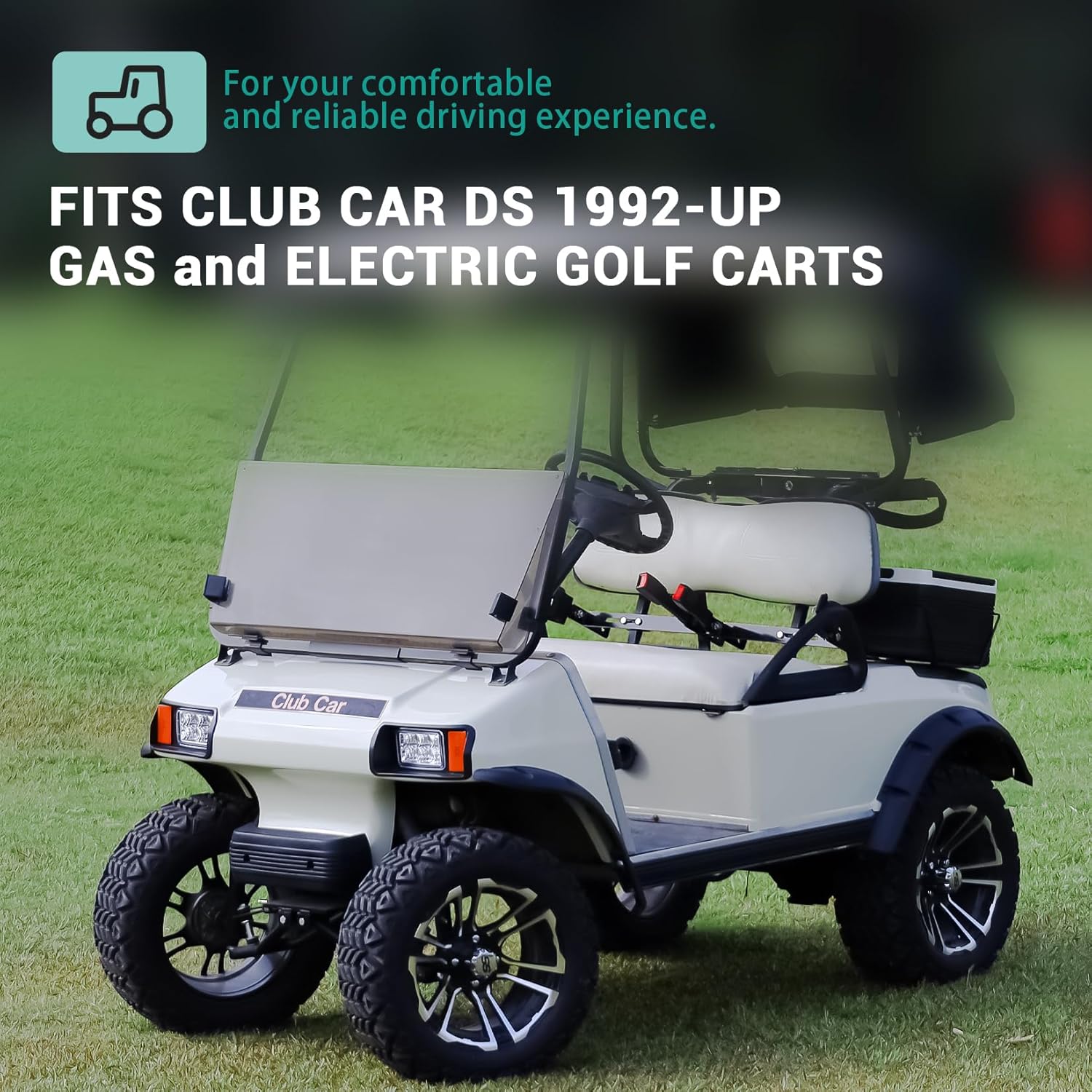 Rear Leaf Spring for Club Car DS, Polyurethane Bushing and Sleeve Screw Kit DS 1992-Up Golf Carts, OEM V1259-DP01-A-5467