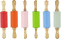 6 Pack Mini Small Rolling Pin for Kids, Kids Wooden Handle (9 Inch) 9 Inch V1259-DP01-A-549