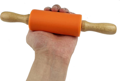6 Pack Mini Small Rolling Pin for Kids, Kids Wooden Handle (9 Inch) 9 Inch V1259-DP01-A-549