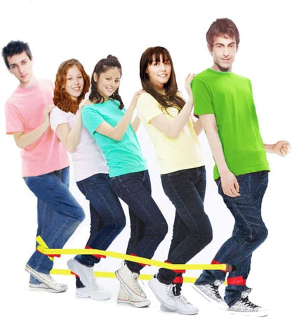 Cooperative Band Walker 5-Legged Race Set Game Teamwork Training for Children Adult, 6-Legged 2 Sets - V1259-DP01-A-5492