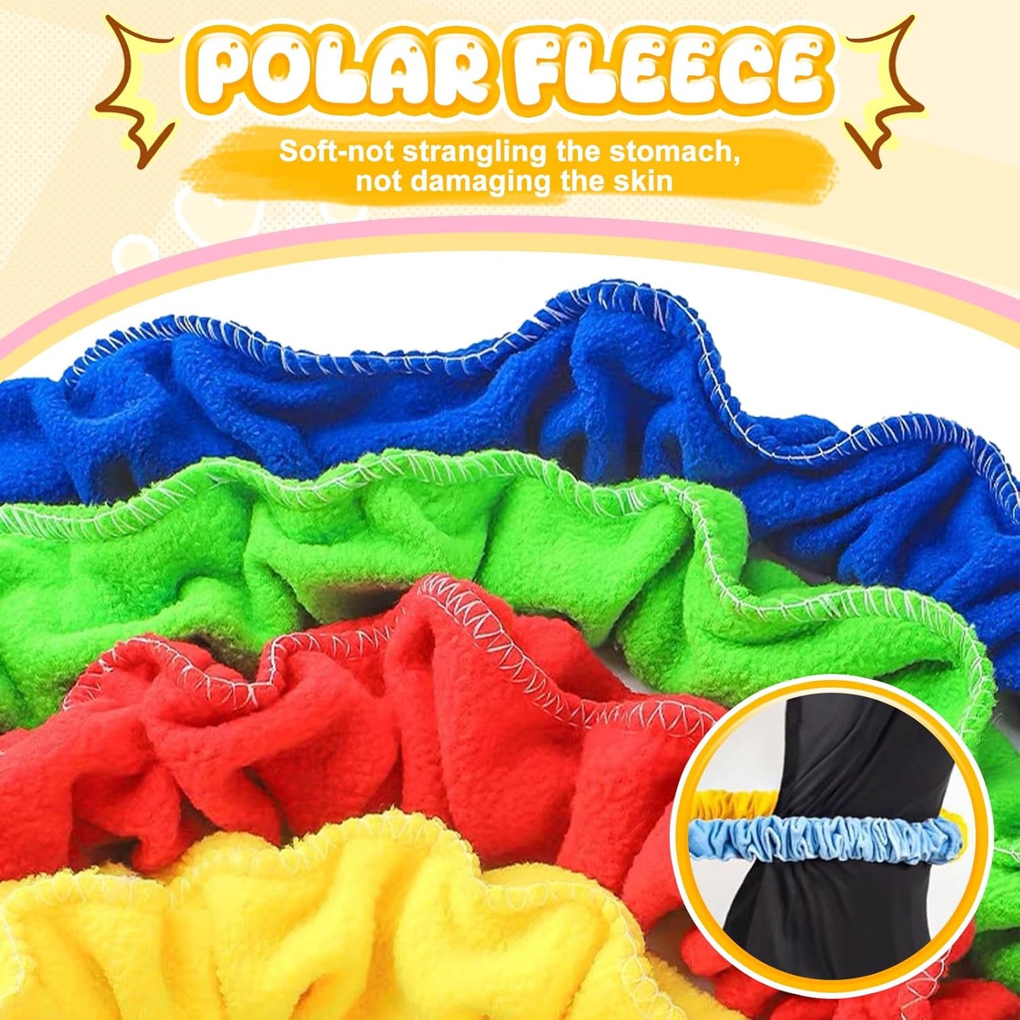 18ft Elastic Fleece Cooperative Stretchy Band Integrations Dynamic Movement Exercise Latex Creative Prop for V1259-DP01-A-5495