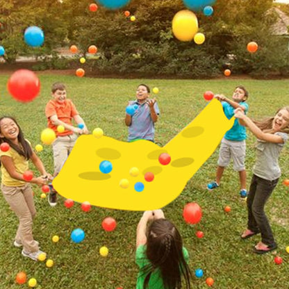 Hole Tarp Team Building Exercise Activities Games Teamwork Group Learning Fun Playing Yellow - 85''Lx57''W V1259-DP01-A-5498