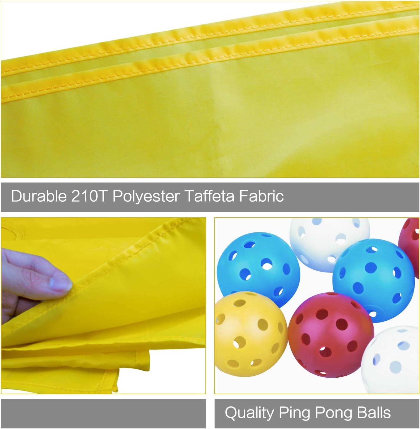 Hole Tarp Team Building Exercise Activities Games Teamwork Group Learning Fun Playing Yellow - 85''Lx57''W V1259-DP01-A-5498