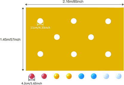 Hole Tarp Team Building Exercise Activities Games Teamwork Group Learning Fun Playing Yellow - 85''Lx57''W V1259-DP01-A-5498