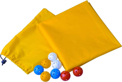 Hole Tarp Team Building Exercise Activities Games Teamwork Group Learning Fun Playing Yellow - 85''Lx57''W V1259-DP01-A-5498