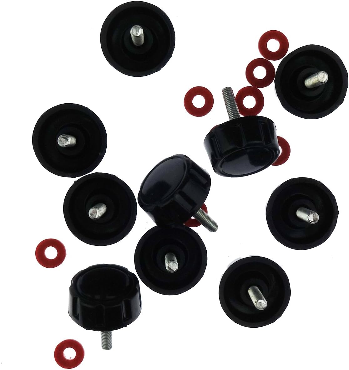 10 Pack Screws Nuts Caps for Fishing Spinning Reels Knob Power Handle Grip V1259-DP01-A-550
