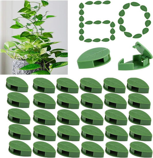 60 Pcs Plant Climbing Wall Fixture Clips Acrylic Self-Adhesive Sticker Fixer Vine Traction Invisible Holder V1259-DP01-A-5504