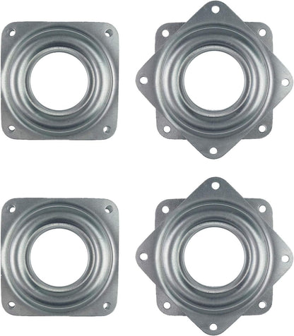 4 Pack 2.8 Inches Lazy Susan Turntable, 5/16 InchesThick & 100 LB Capacity,Silver V1259-DP01-A-551