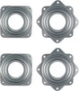 4 Pack 2.8 Inches Lazy Susan Turntable, 5/16 InchesThick & 100 LB Capacity,Silver V1259-DP01-A-551