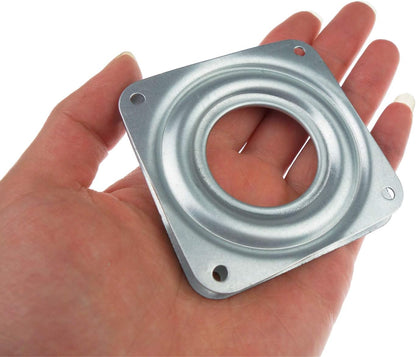 4 Pack 2.8 Inches Lazy Susan Turntable, 5/16 InchesThick & 100 LB Capacity,Silver V1259-DP01-A-551