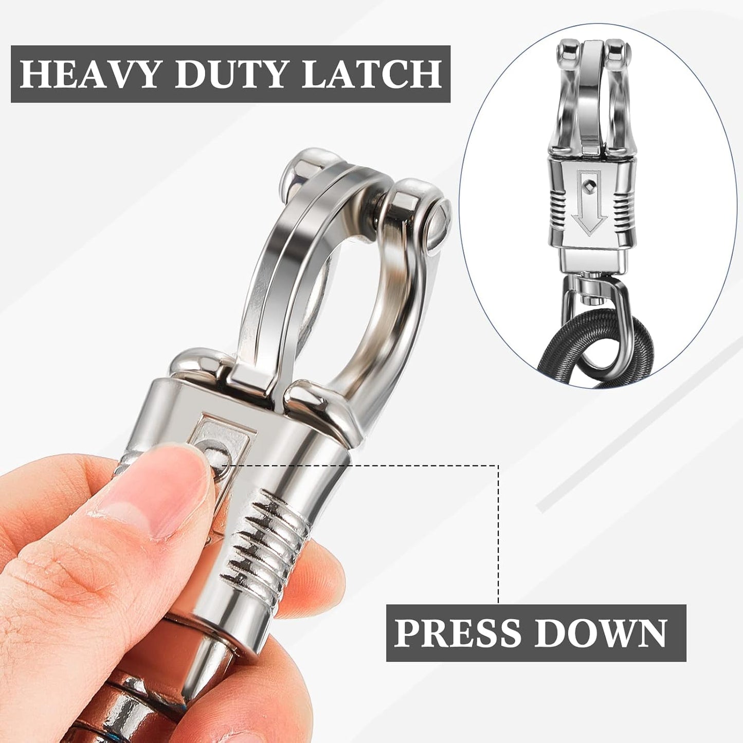 4 Pack Bungee Cross Ties Set Horse Trailer Tie Straps Bulk Cords with Snaps for Accessories, 36 Inch Long V1259-DP01-A-5532