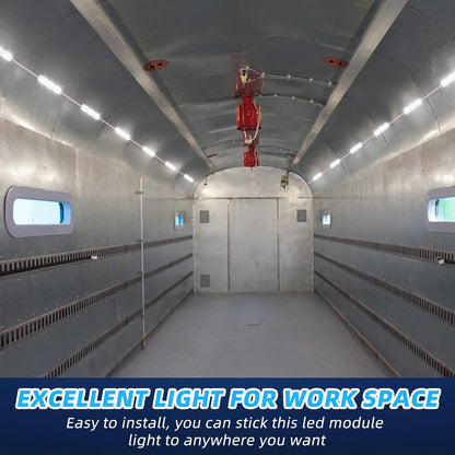 12V 300 LEDs Interior Van Light, White LED Ceiling Lighting Kits for RV Truck Boats Bus Cargo Trailers V1259-DP01-A-5539