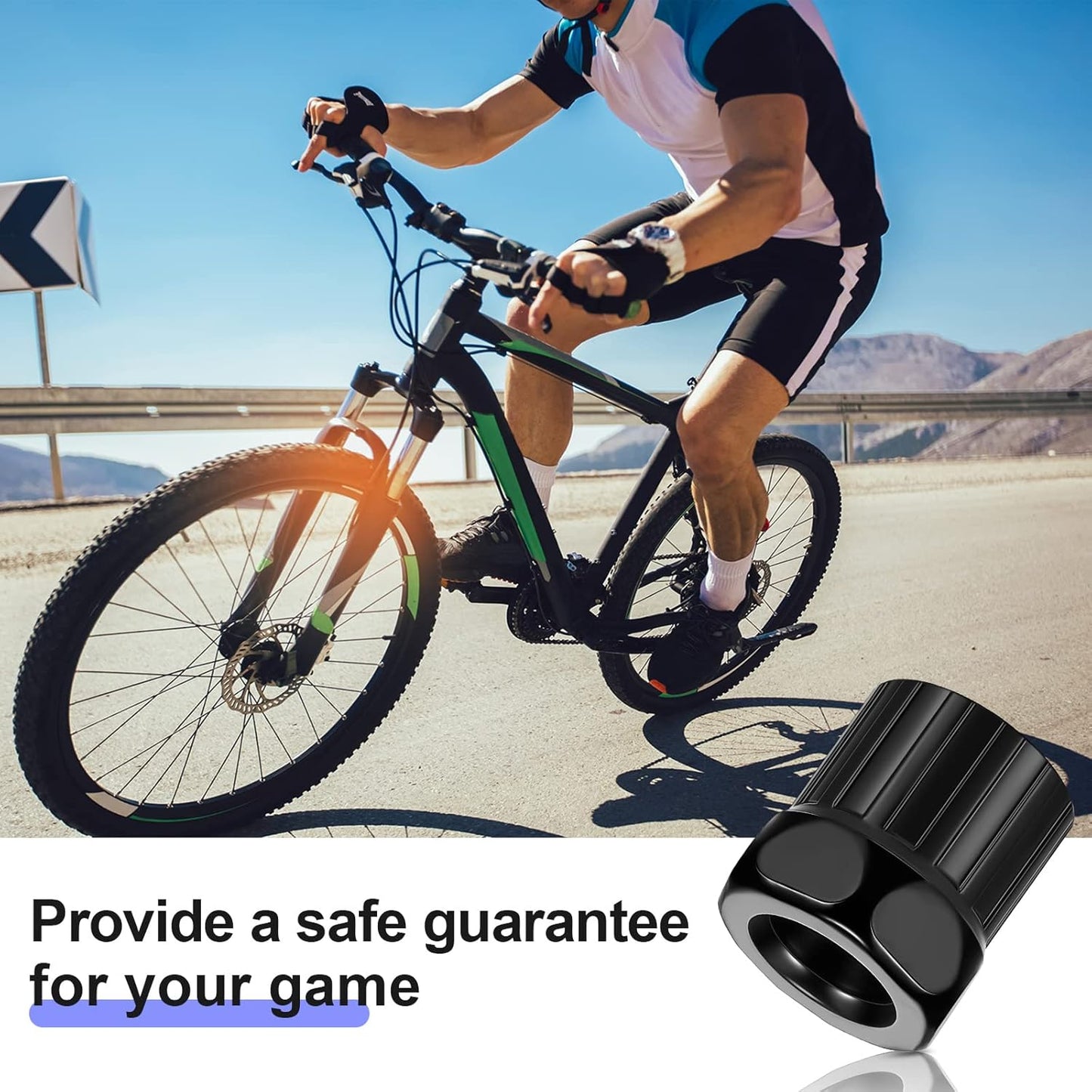 6 Pcs Bike Freewheel Remover Mountain Cassette Removal Tool Black Lockring for Repairing - V1259-DP01-A-5545